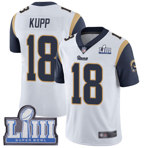 Los Angeles Rams Limited White Men Cooper Kupp Road Jersey NFL Football 18 Super Bowl LIII Bound Vapor Untouchable